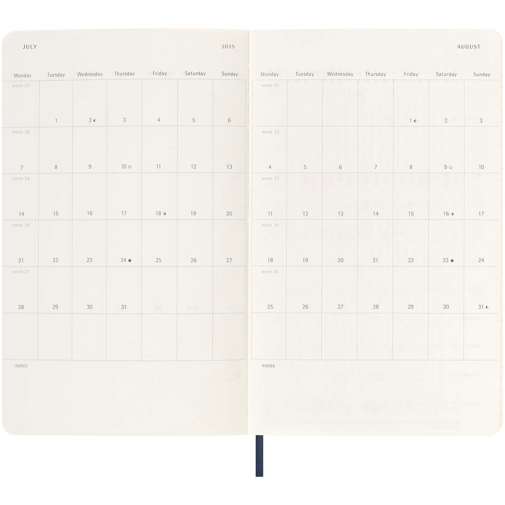 Moleskine Softcover 12 Monate Wochenkalender L