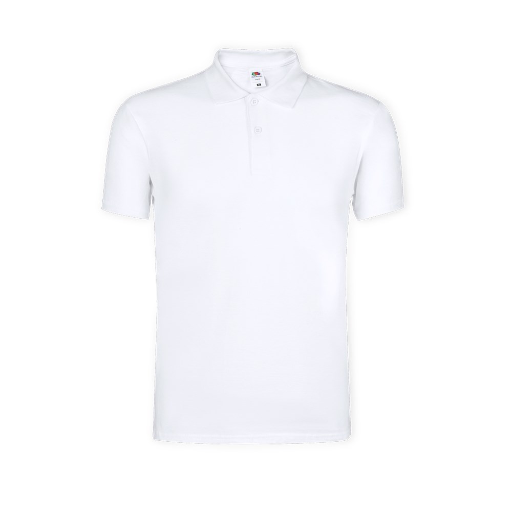 Erwachsene Weiß Polo-Shirt Original