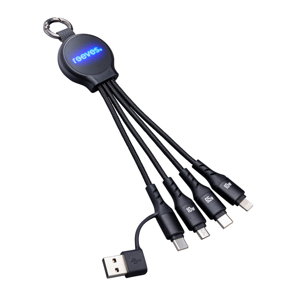 6-in-1 Ladekabel mit Beleuchtung REEVES-PUHALANI SWITCH