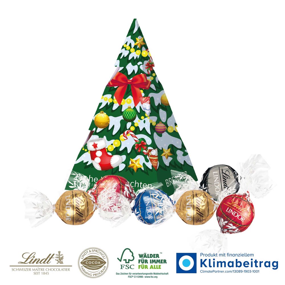 Präsent „Weihnachtsbaum“ mit Lindor Pralines