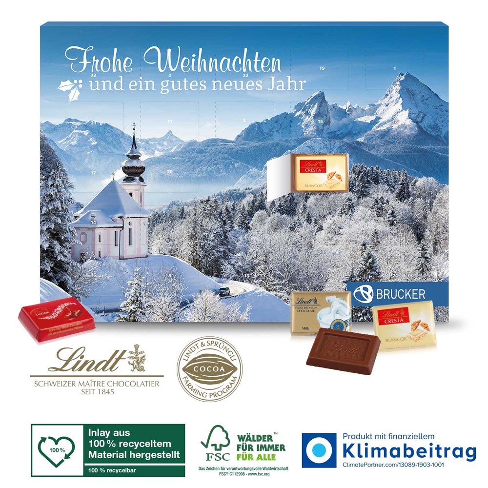 Wand-Adventskalender „Lindt Exklusiv“