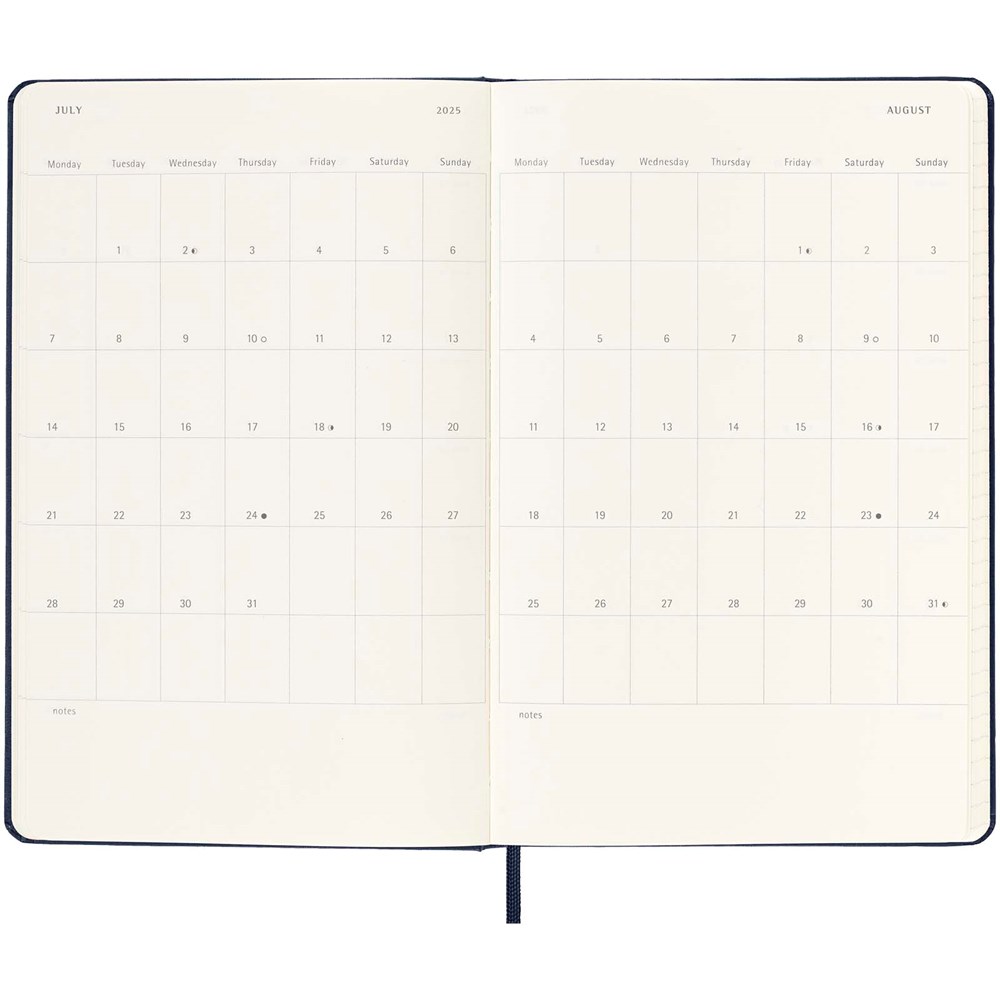 Moleskine Hardcover 12 Monate Wochenkalender L