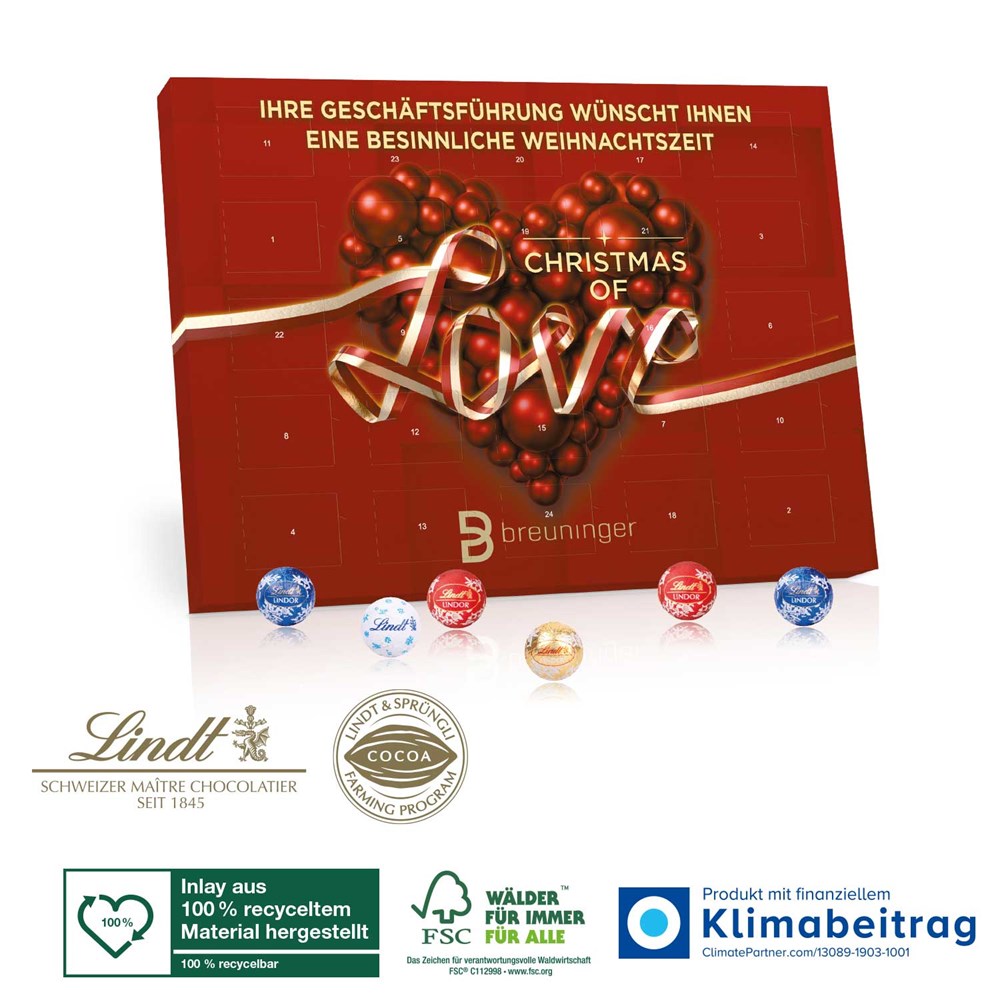 Tisch-Adventskalender Lindt „Gourmet Edition“