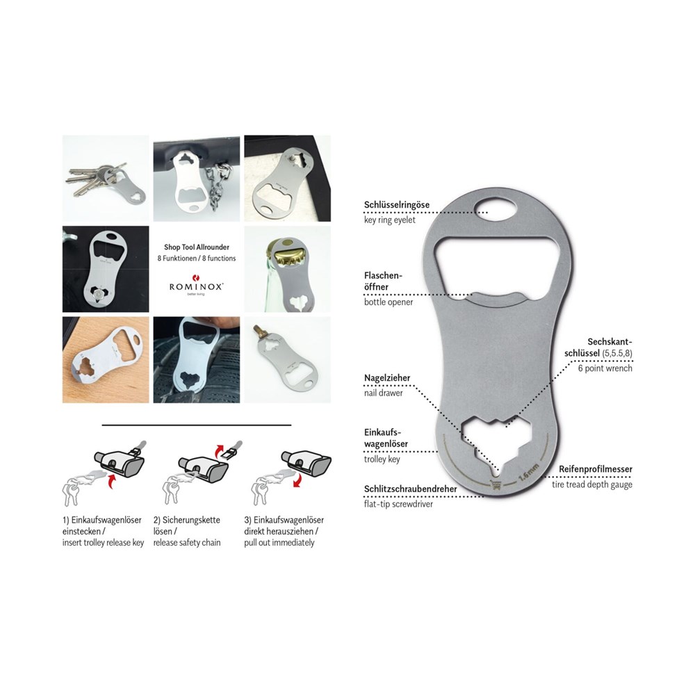 ROMINOX® Shop Tool // Allrounder - 8 Funktionen