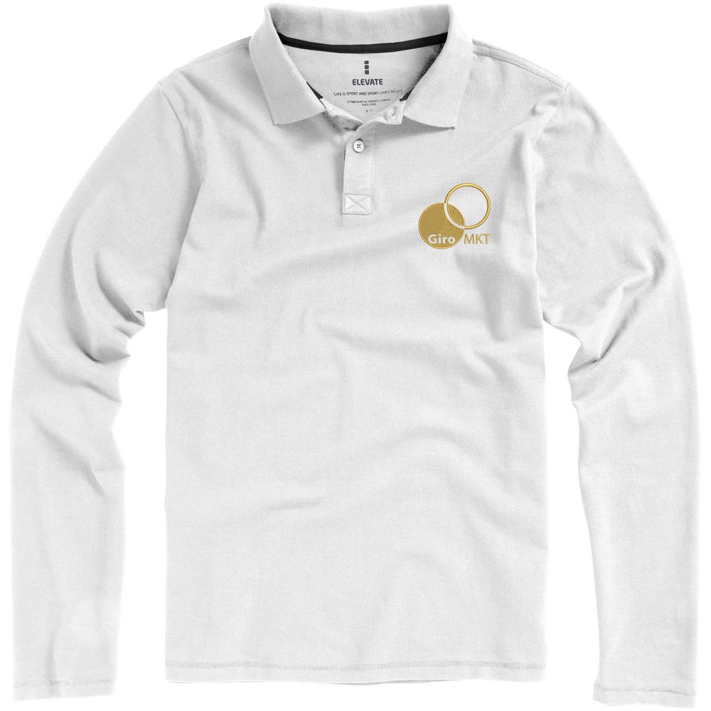 Calgary 180 g/m² Langarm Poloshirt für Herren
