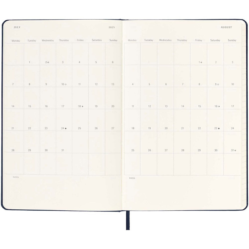 Moleskine Hardcover 12 Monate Tageskalender