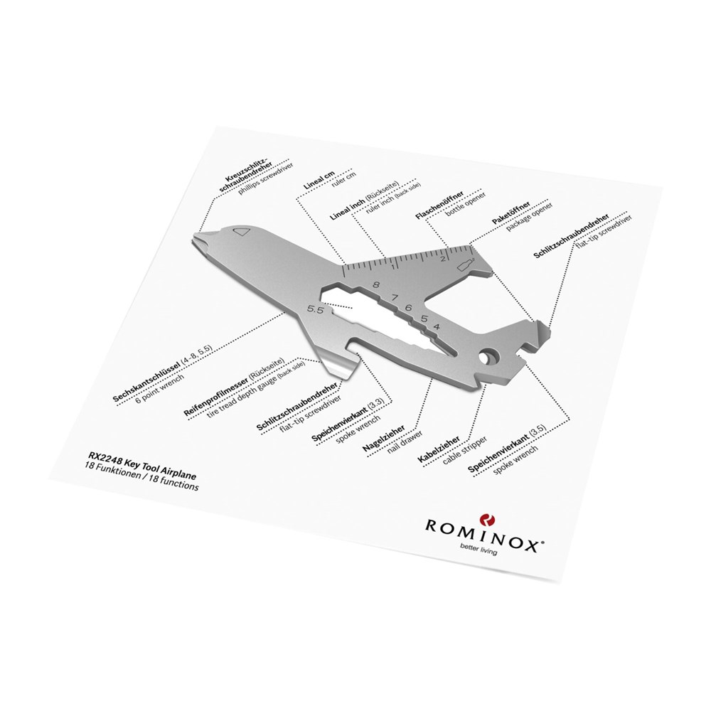 ROMINOX® Key Tool // Airplane - 18 functions (Flugzeug)