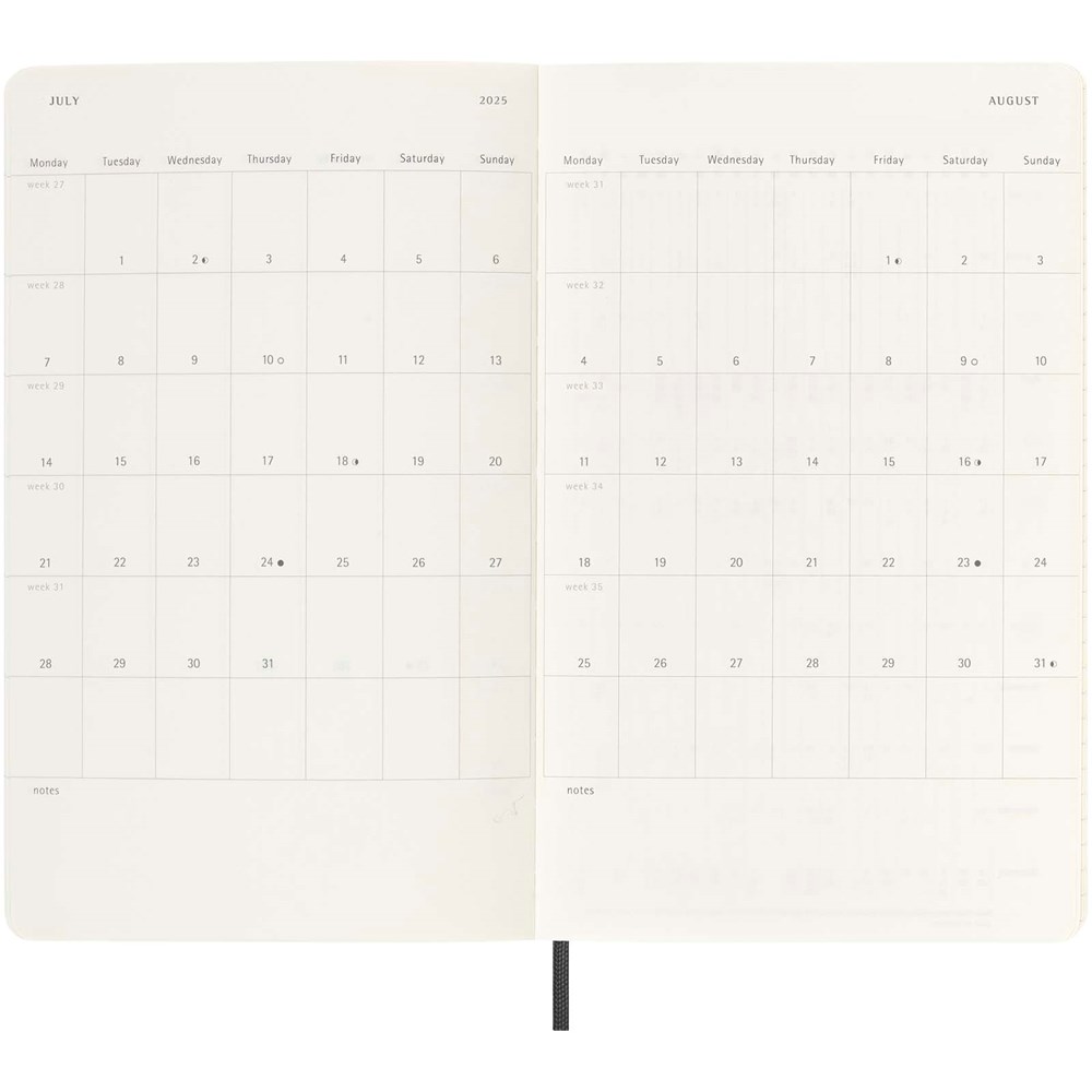 Moleskine Softcover 12 Monate Tageskalender