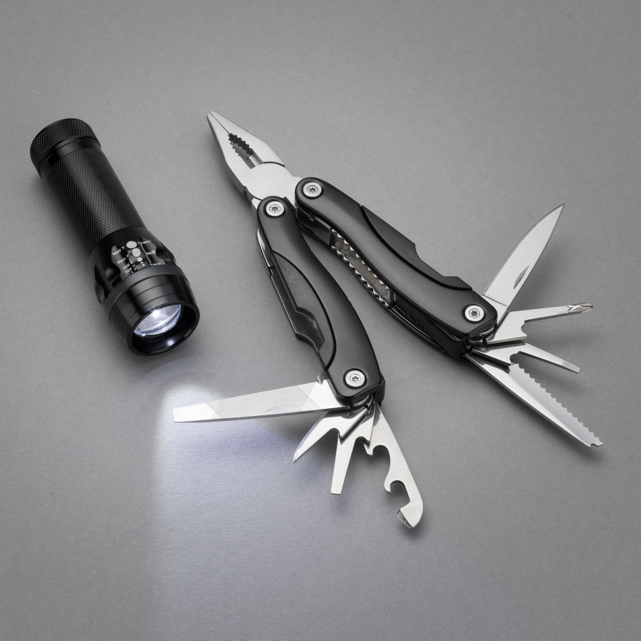 SET COLORADO II: TASCHENLAMPE UND MULTITOOL