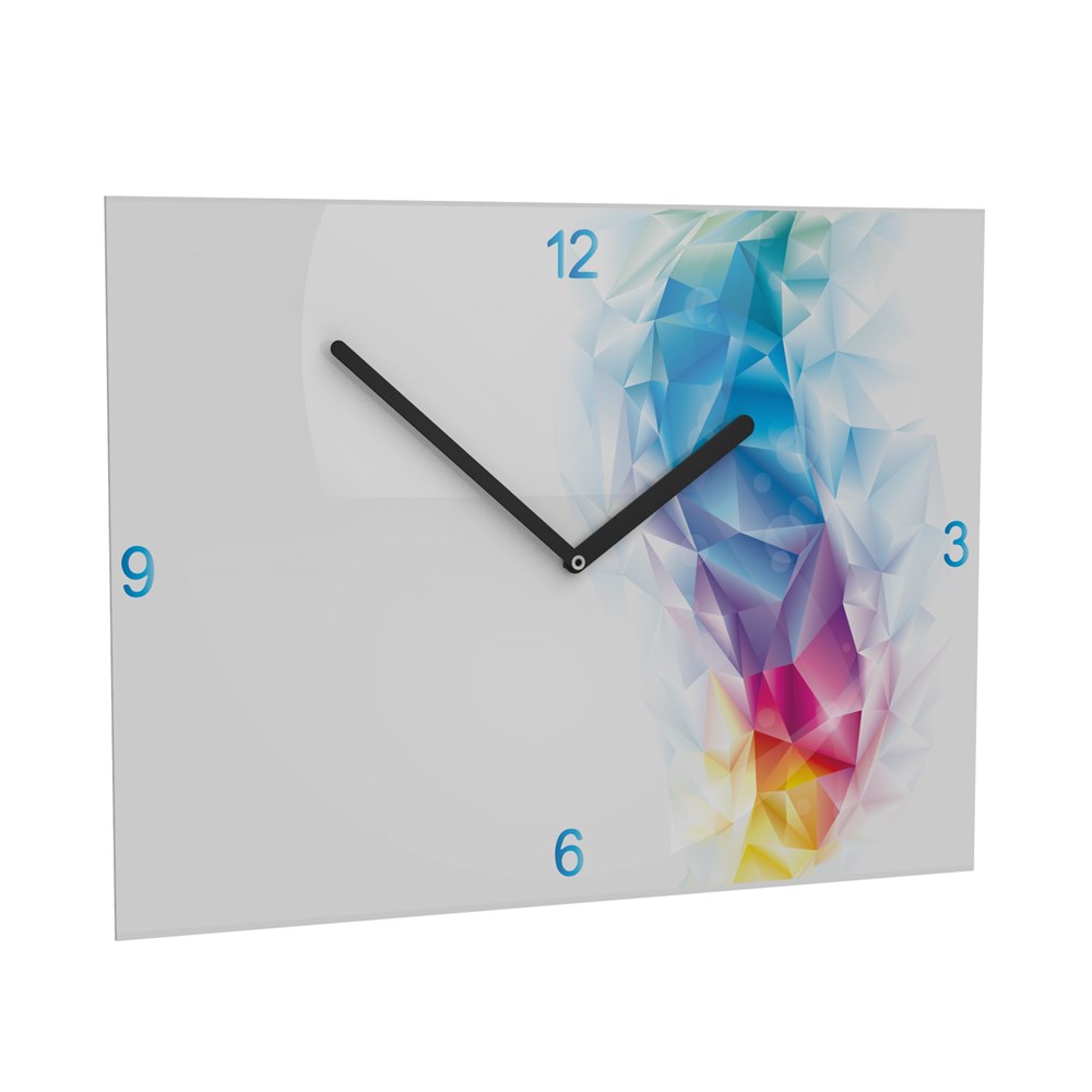 Horae Wall Clock Premium Rectangular 240 x 350 mm, Black Clock Hands