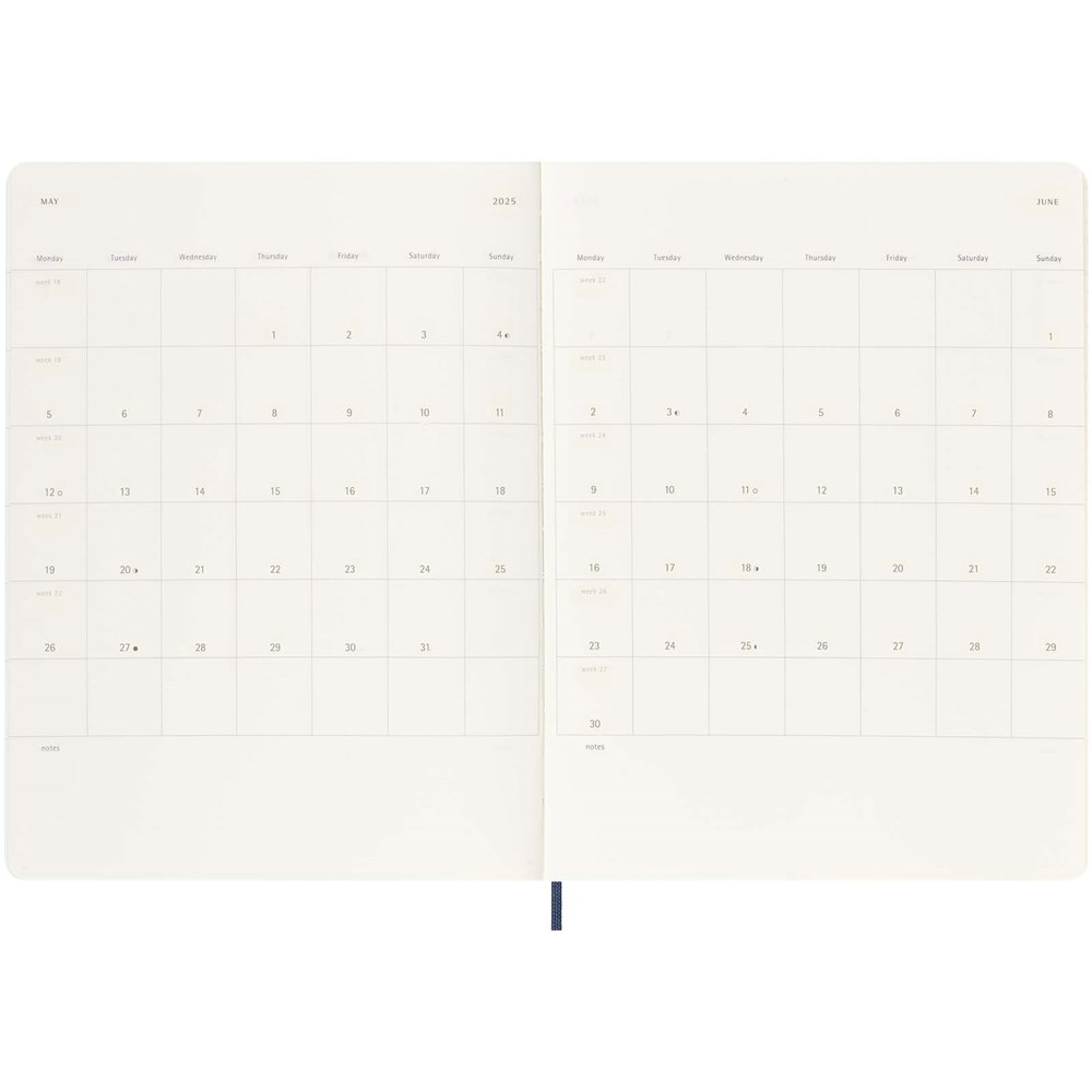 Moleskine Softcover 12 Monate Wochenkalender XL