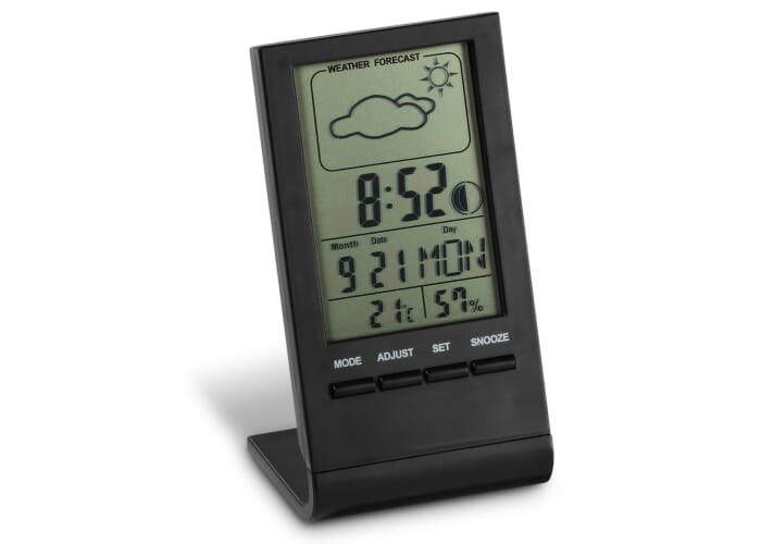 Elektronische Wetterstation Schwarz