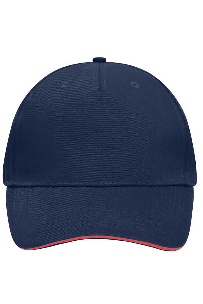 5 Panel Sandwich Cap - Navy/red (ca. Pantone 2965C
200C)
