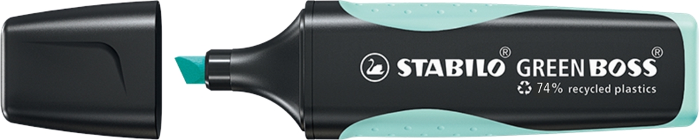 STABILO GREEN BOSS Pastel Leuchtmarkierer - zartes türkis