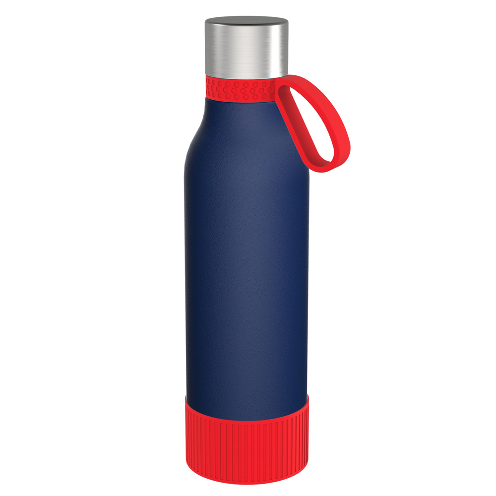 Trinkflasche II 820 - rot, dunkelblau