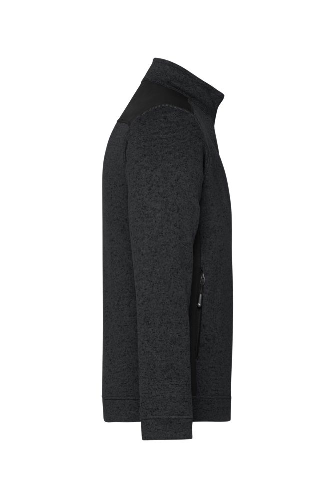 Men's Knitted Workwear Fleece Jacket - STRONG -