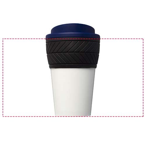 Brite-Americano® 350 ml Isolierbecher mit Schutzring Reifen-Design