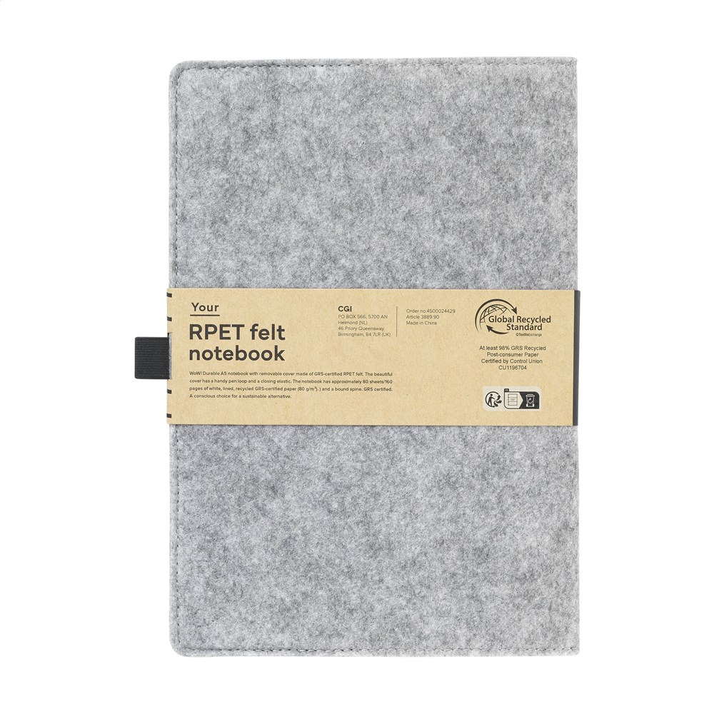 Felty GRS RPET Notebook A5 Notizbuch