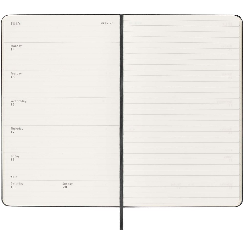 Moleskine Hardcover 12 Monate Wochenkalender L