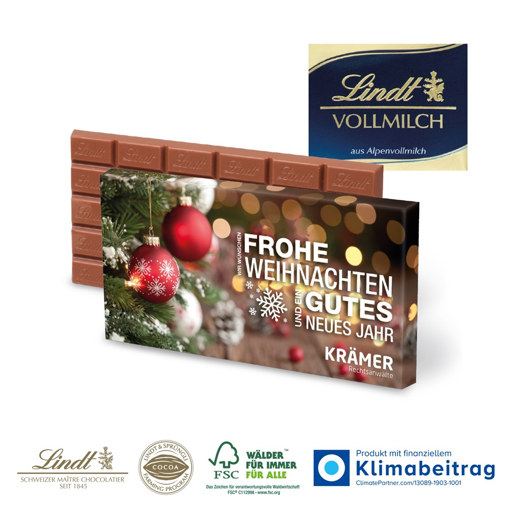 Premium Schokolade von Lindt, 100 g