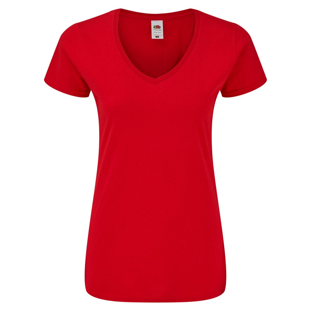 Frauen Farbe T-Shirt Iconic V-Neck