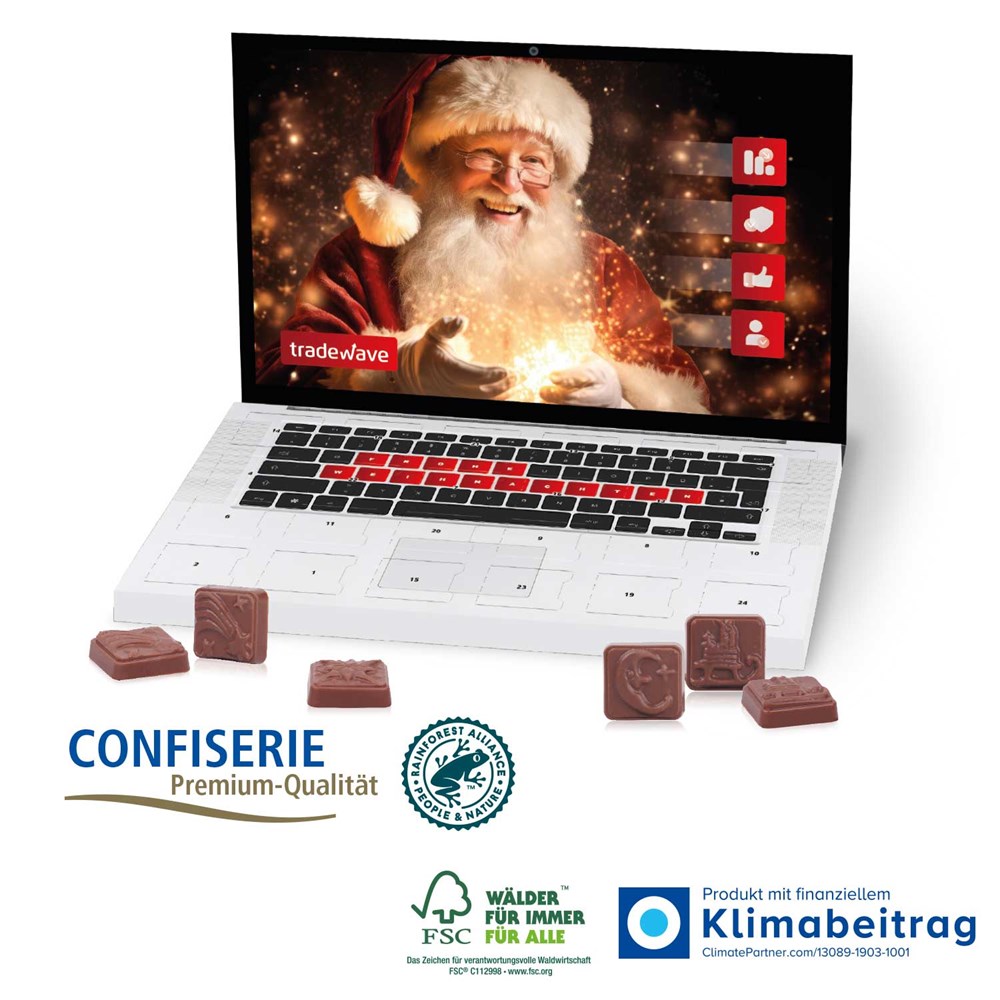 Laptop-Adventskalender „Classic Exklusiv“, 75 g