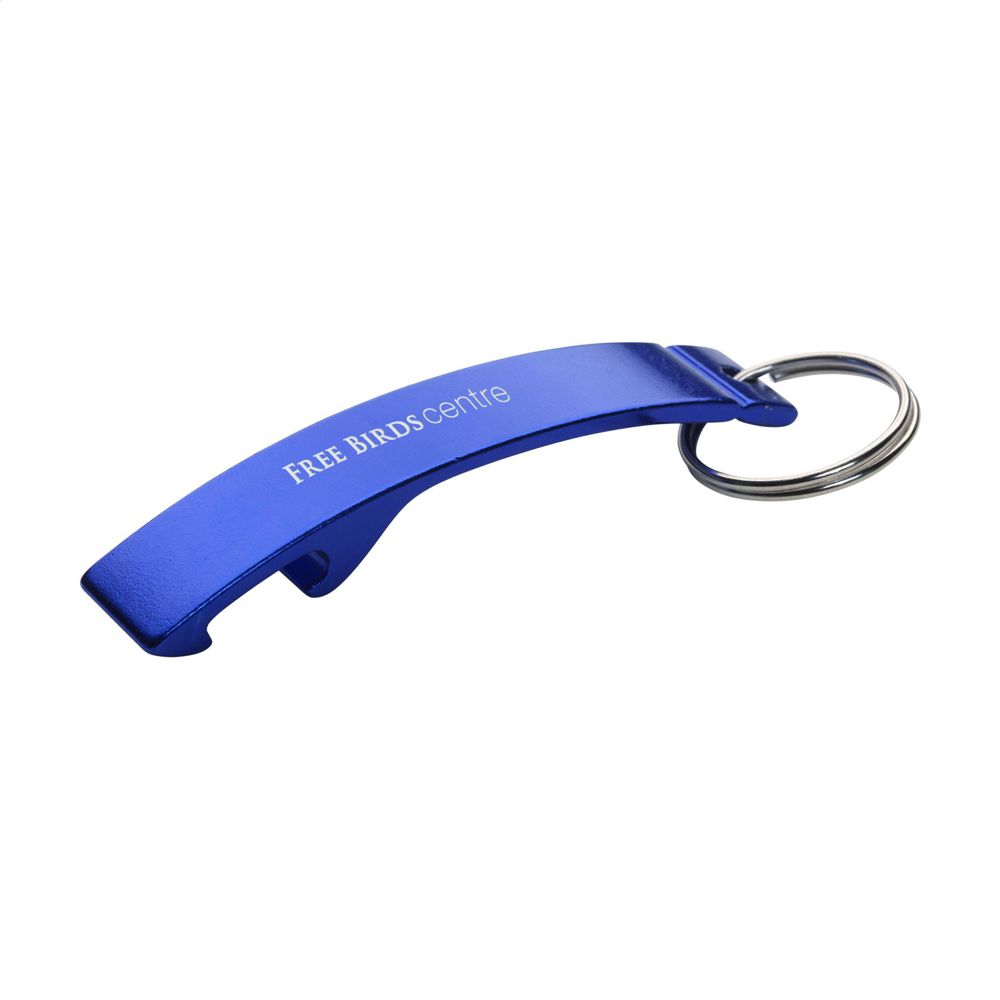 Alu Opener Öffner Schlüsselanhänger - blau (± PMS 286)
