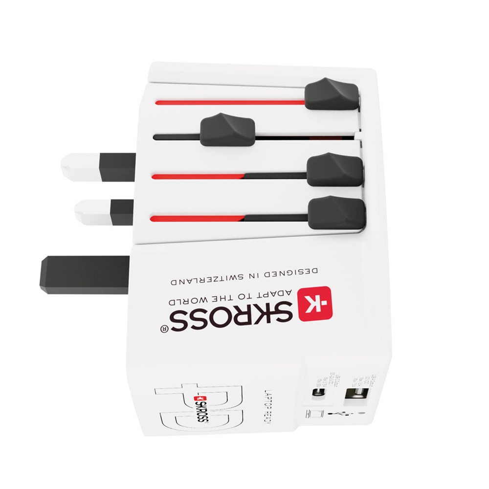 SKROSS World Travel Adapter MUV 65W PD mit USB-C-Kabel