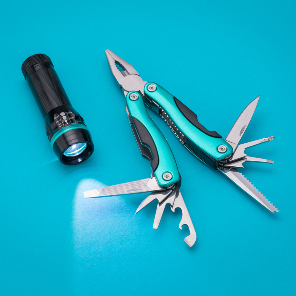 SET COLORADO II: TASCHENLAMPE UND MULTITOOL