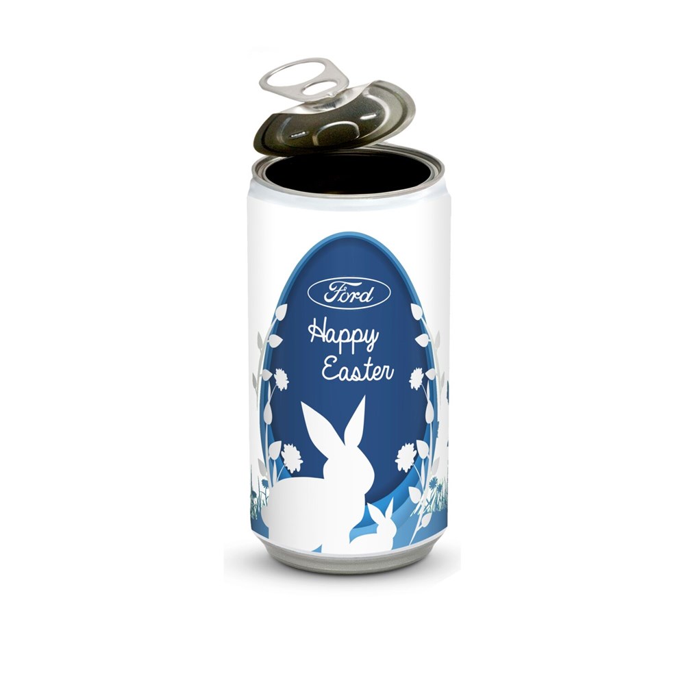 Lindt-Oster-Überraschung, Das Nest in der Dose - Etikett Frohe Ostern - EierWiese