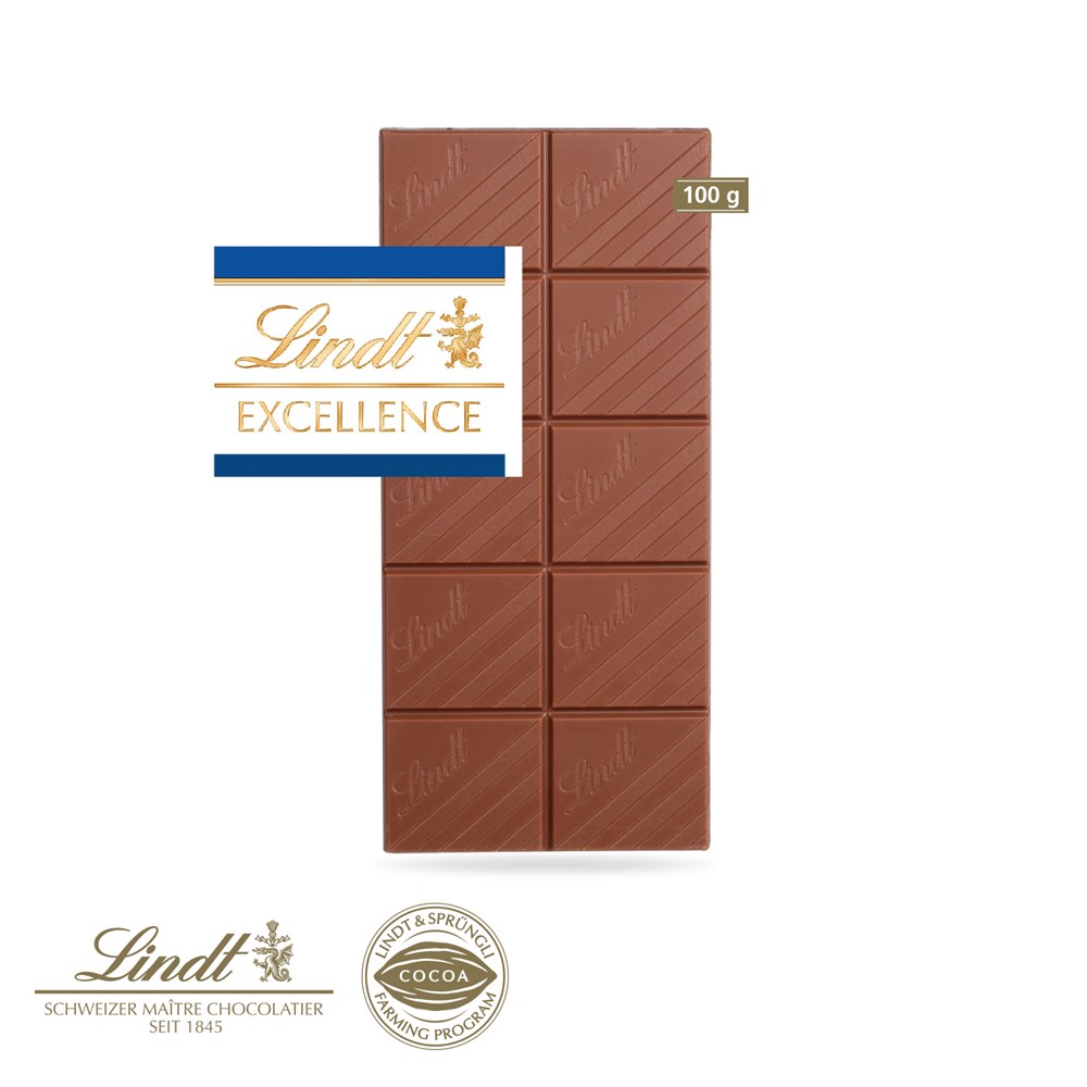 Grußkarte mit Schokoladentafel von Lindt „Excellence“