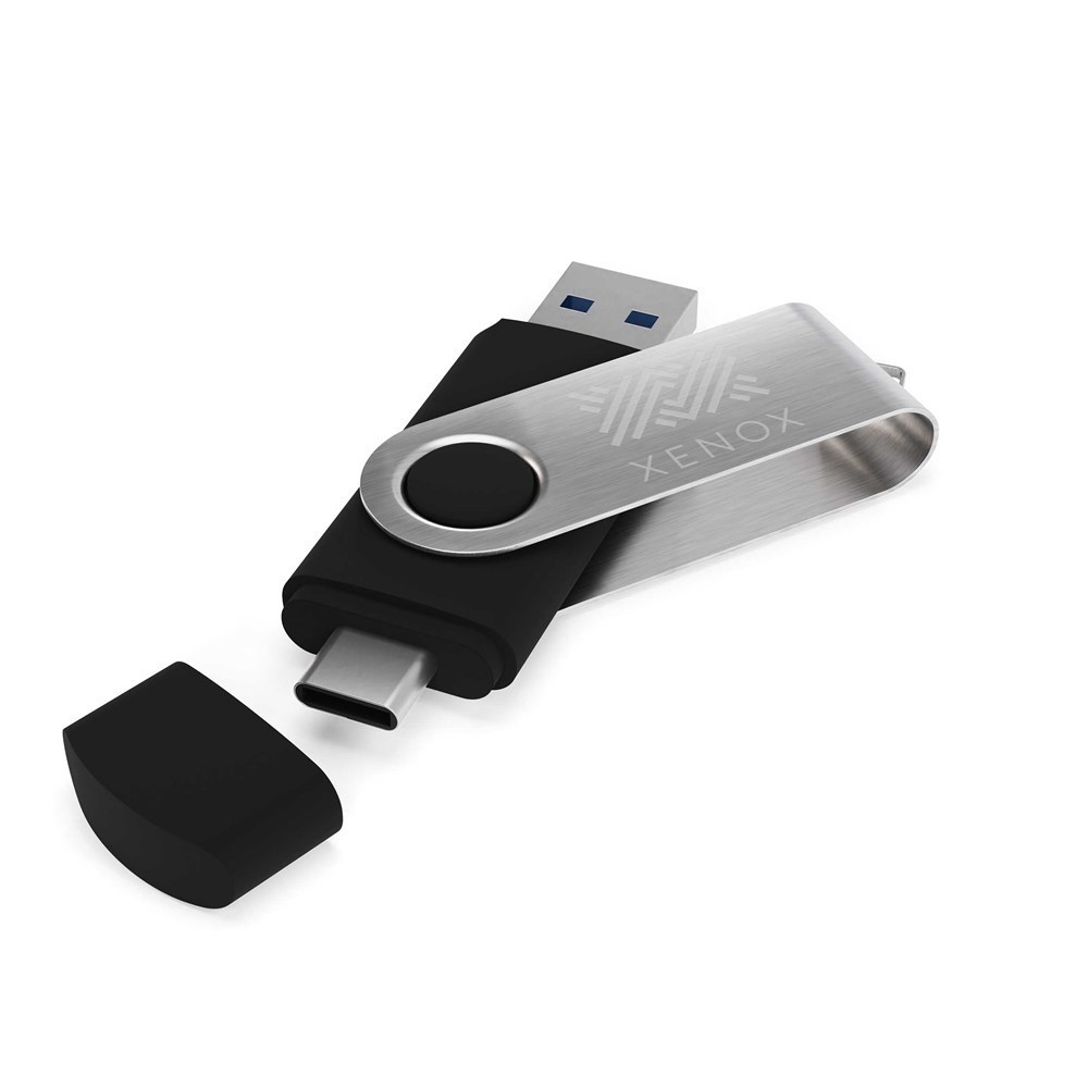 USB Stick Twister-C 3.0 Black, 128 GB